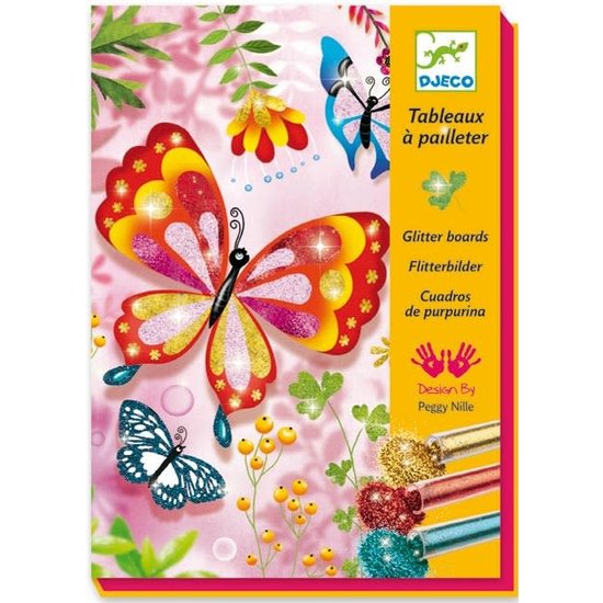 Djeco Djeco glitter boards butterflies