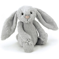 Jellycat Bashful Bunny cuddly toy Small silver