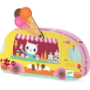 Puzzle Eiswagen - Djeco Le glacier - 16St - 3 J