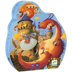 Puzzle Vaillant et les dragons - Djeco 54pcs 5 ans