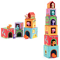 Djeco Stacking blocks Topanifarm farm animals - Djeco