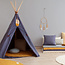 Nobodinoz tipi en accessoires Teepee Nevada - Nobodinoz Pure Line - Aegean blue
