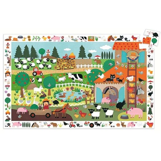 Djeco Djeco - puzzle d'observation La ferme +3ans 35pcs