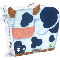 Djeco Puzzle The cow on the farm 3 yrs 24 pcs