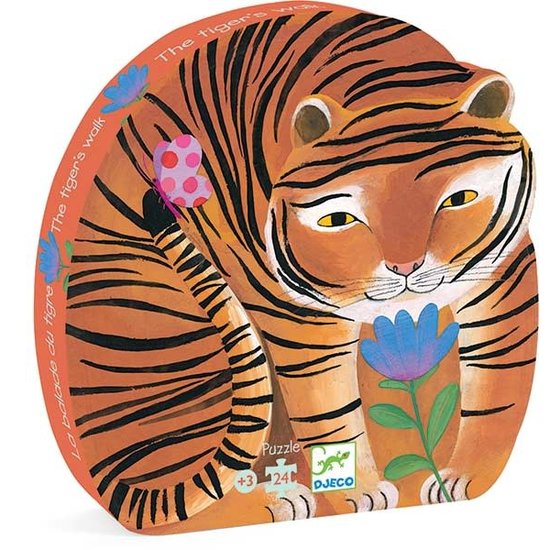 Djeco Puzzle - La balade du tigre - Djeco - 3 ans - 24 pcs