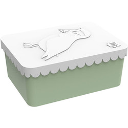 Lunchbox Papageientaucher weiß-mint - Blafre