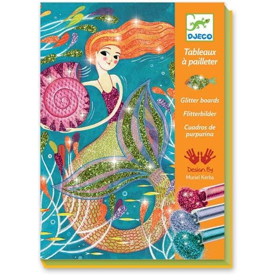 Djeco Djeco - glitter boards - Mermaids 7-13 yrs