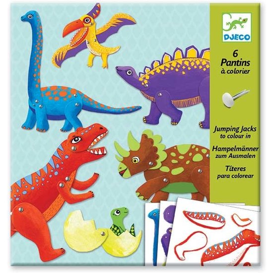 Djeco Djeco - craft - Jumping Jacks - dinosaurs 6-11 yrs