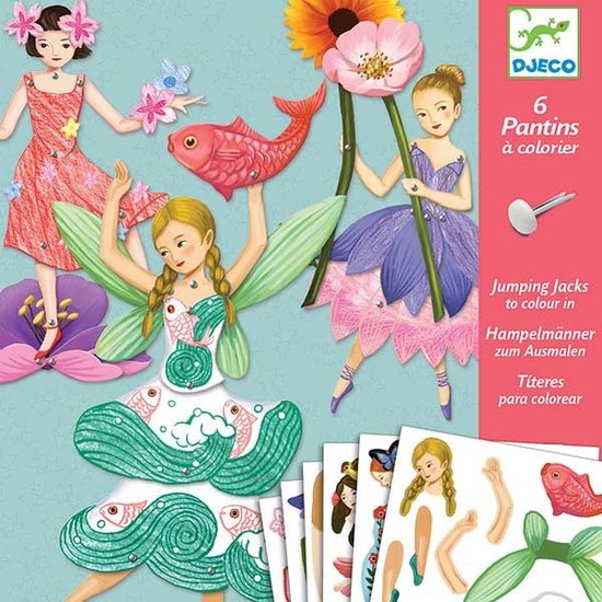 Djeco Djeco - craft - Jumping Jacks - Fairies 6-11 yrs