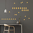 Pom Le Bonhomme Wall stickers triangles gold - Pöm Le Bonhomme - set of 72 stickers