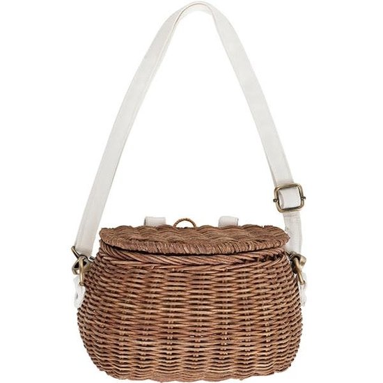 Olli Ella Olli Ella - basket Mini Chari naturel - rieten mand - fietsmand