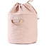 Nobodinoz tipi en accessoires Nobodinoz storage basket Bamboo L - Elements - White Bubble-Misty Pink