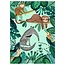 Petit Monkey Postcard - anteater and sloth - Rebecca Jones - Petit Monkey