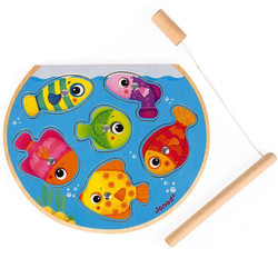 Janod puzzle magnetic fishing game Speedy Fish