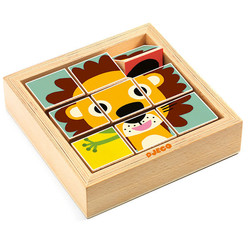 Block puzzle Tournanimo Djeco +2 yrs