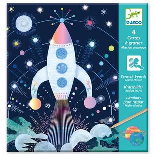 Djeco scratch boards Cosmic mission 6-11 yrs