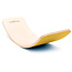 Wobbel Balance Board - Wobbel Pro - Klarlackiert mit Filz - Senf
