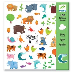 Djeco - stickers Animaux - 160 piéces