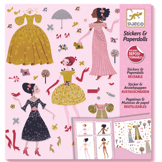 Djeco Djeco - stickers and dress up dolls dresses through the seasons 4-8yrs