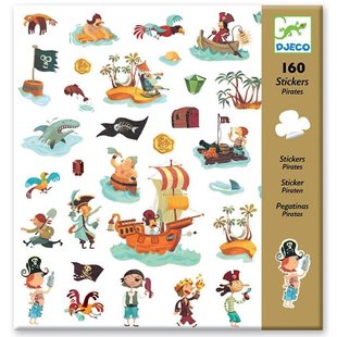 Djeco stickers Piraten 160 stuks
