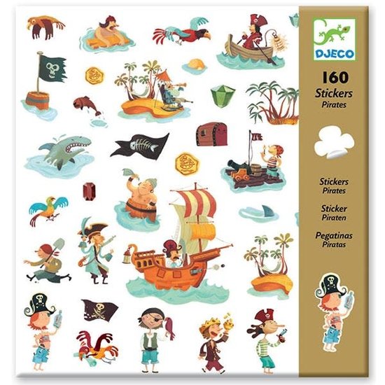 Djeco Djeco - stickers Pirates - 160 pièces