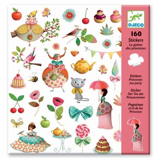 Djeco Djeco stickers Princess Tea Party - 160 pieces