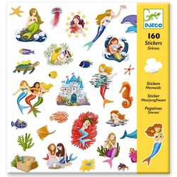 Djeco - stickers Sirénes - 160 piéces