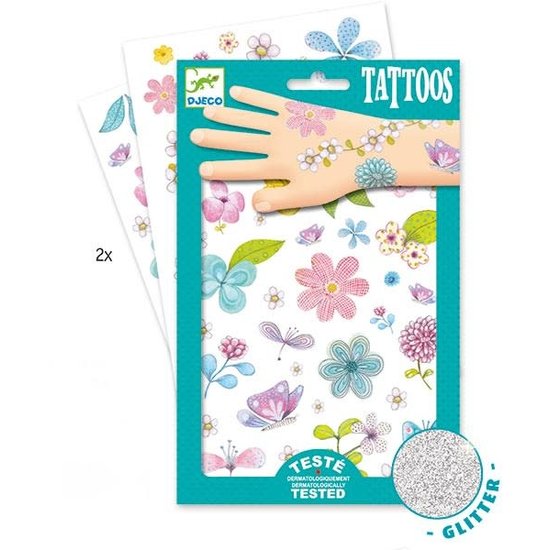 Djeco Djeco - tatouages Belle des champs - paillettes +3 ans