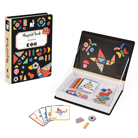 Janod speelgoed Janod - Magnetic Book Moduloform - 73pcs 3-8yrs
