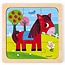 Janod speelgoed Janod - puzzle cheval Tornado +18M - 9 pcs