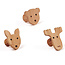 Kid's Concept Garderobenhaken - 3er Set - Bambus - Edvin - Kids Concept