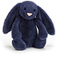 Jellycat Knuffel konijn - Bashful Navy Bunny - Small - Jellycat