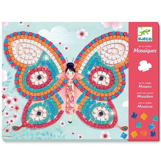 Djeco Mosaic - butterflies - glitter - Djeco +4 yrs