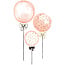 Lilipinso Muurstickers Flamingo ballonnen roze XL - Lilipinso