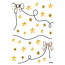 Lilipinso Flamingo wall stickers bows and stars gold - Lilipinso