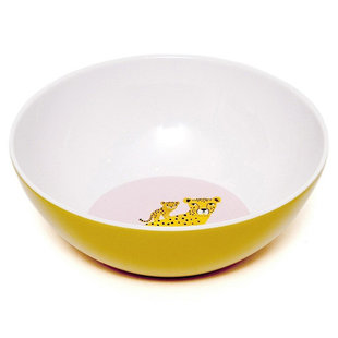 Petit Monkey melamine bowl leopard orchid