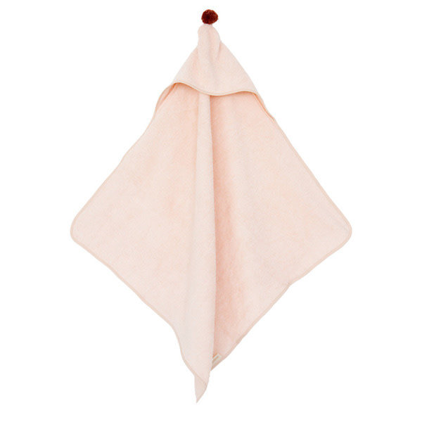 Cape De Bain Bebe So Cute 73x73cm Pink Nobodinoz Little Thingz