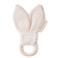 Nobodinoz tipi en accessoires Bijtring - Bunny - Natural - 7cm - Nobodinoz