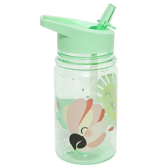 Petit Monkey Drinking bottle - Shiny Lion - mint green - Petit Monkey