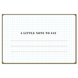 Carte - A little note to say - Enfant Terrible