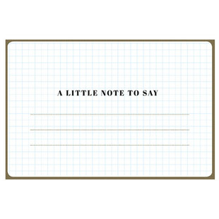 Carte - A little note to say - Enfant Terrible