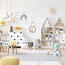 Pom Le Bonhomme Wall stickers mini eyelashes gold - Pöm Le Bonhomme - set of 72