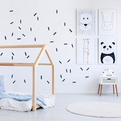 Wall stickers sticks blue Pöm Le Bonhomme