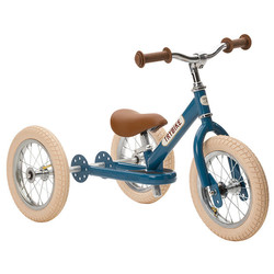 Trybike Steel draisienne 2-en-1 Vintage Bleu