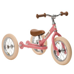 Trybike Steel 2-in-1 balance bike Vintage Pink