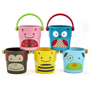 Bath toys stack and pour buckets ZOO Skip Hop