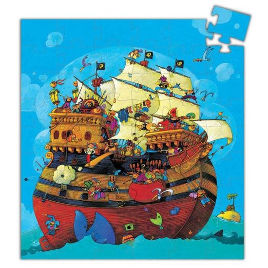 Djeco Amazing pirates puzzle silhouette - Barbarossa's boat - Djeco