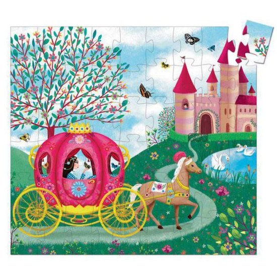 Djeco Charmante puzzle princesses silhouette - Le carosse d'Élise - Djeco