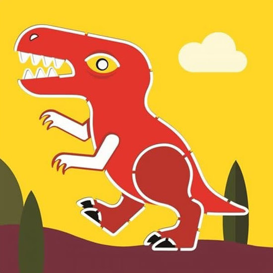 Djeco Schablonen - Dinosaurier - Djeco