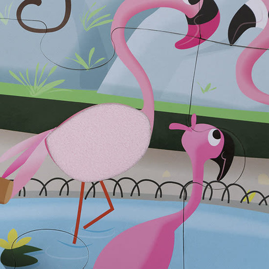 Janod Janod - voelpuzzel - Een dag in de Zoo - 20st +3jr